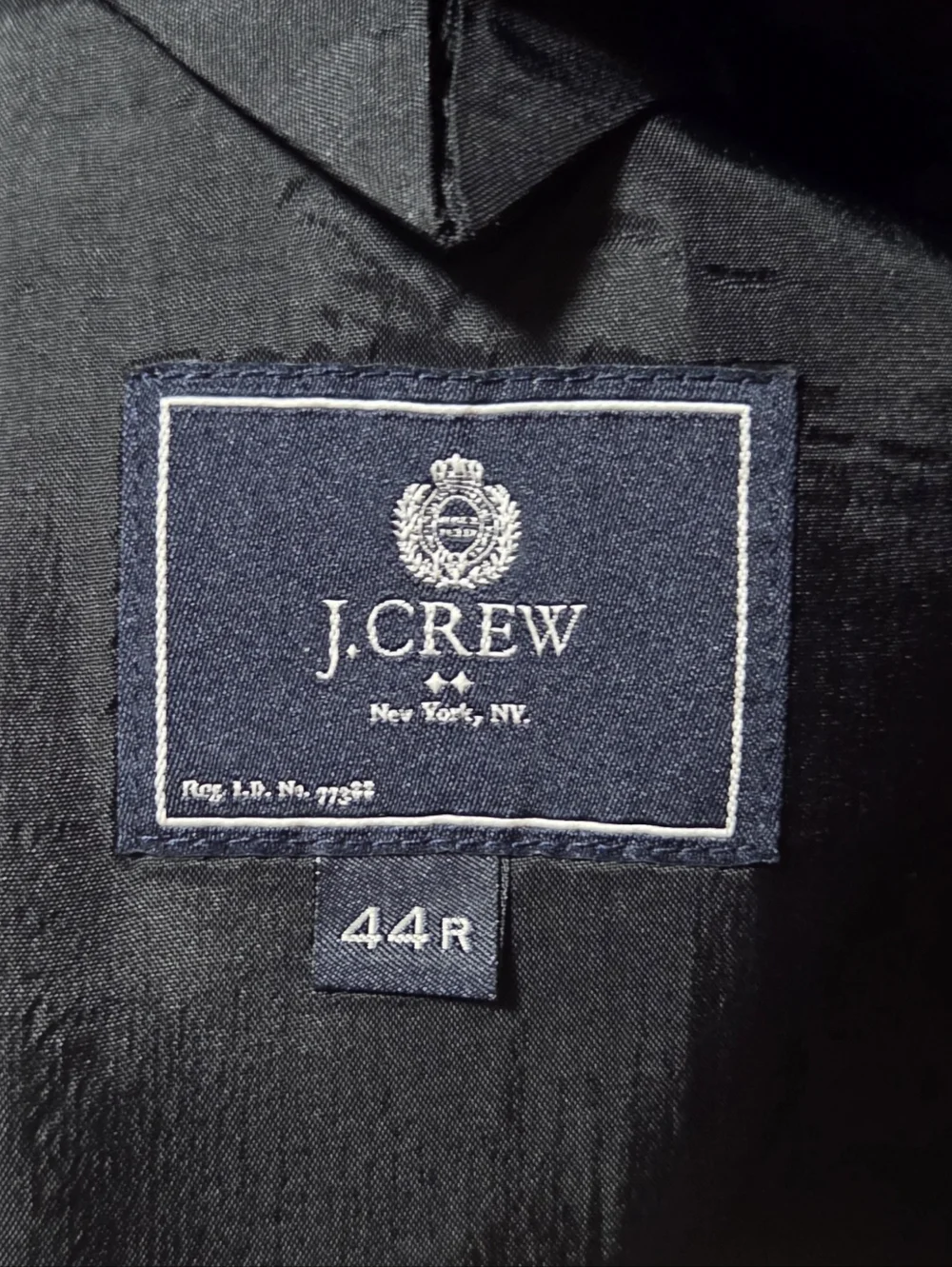 J. Crew Thompson Wool Heathered Gray 2 Button Blazer Sport Coat Size 44R - Picture 5 of 6